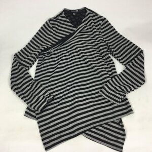 (PO) Forever 21, Gray & Blk strip open front top
